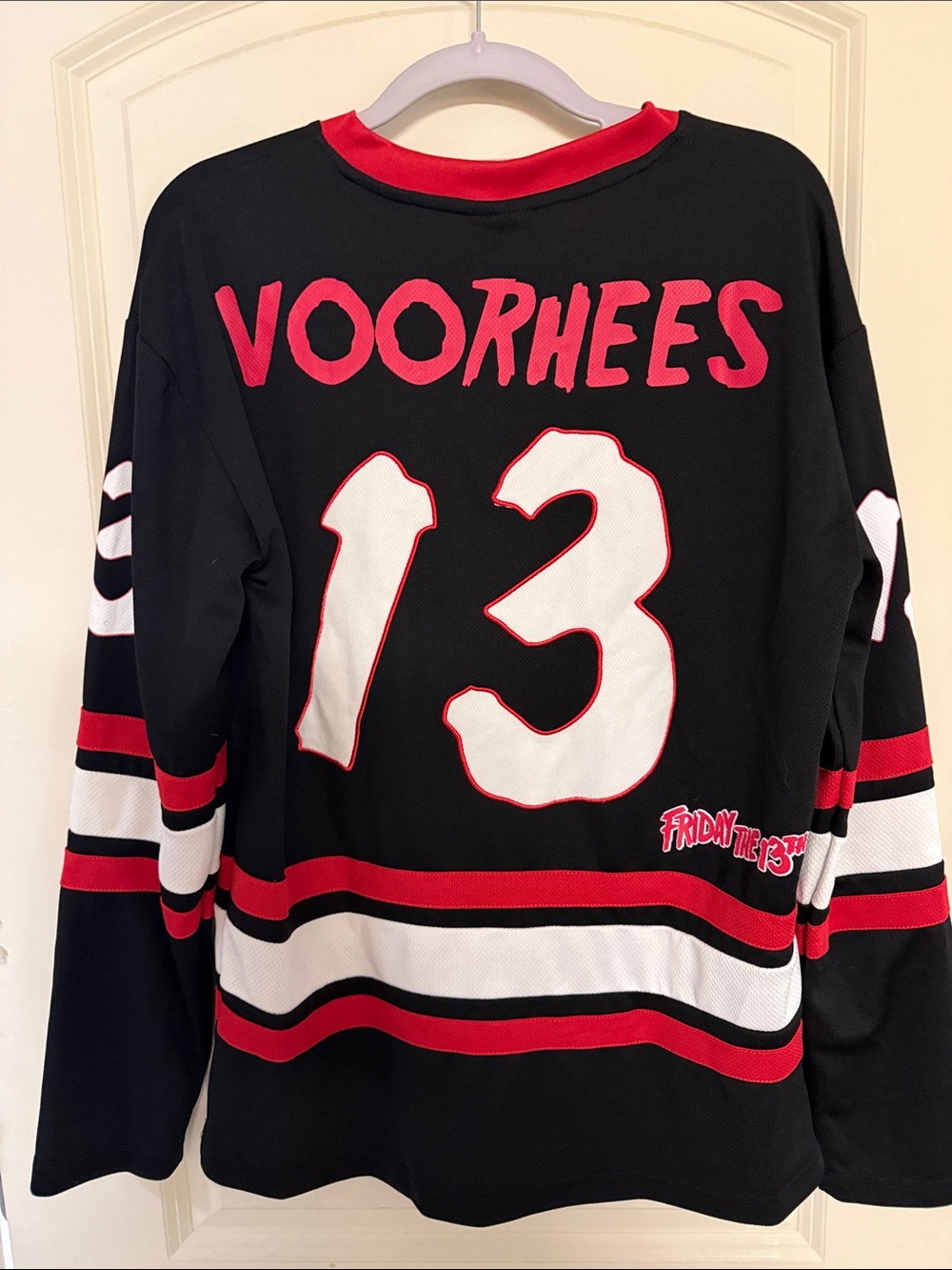 Jason Voorhees, Friday the 13th Black & Red Hockey-Style Graphic Jersey